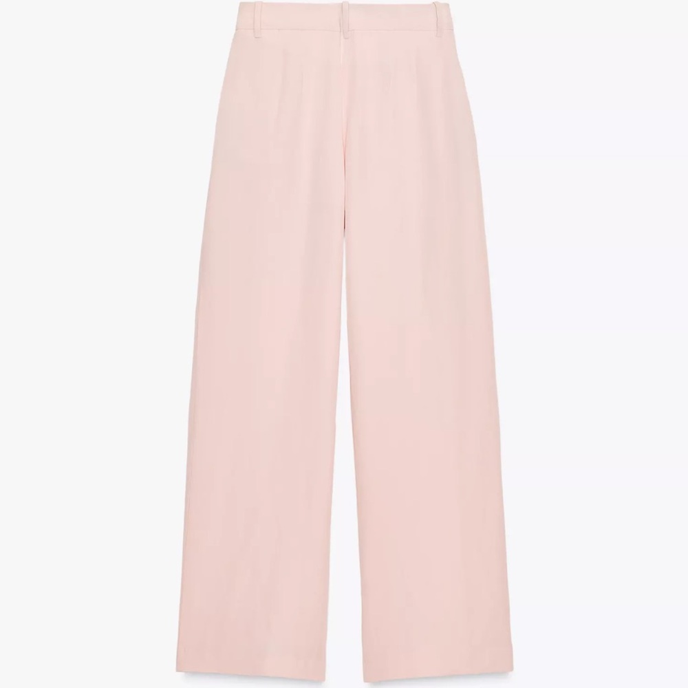 Zara Light Pink Wide Leg Pants size Medium
